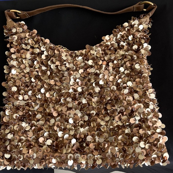 Shimmering lined vintage sequin bag — sparkly, not scratchy! - Picture 10 of 15